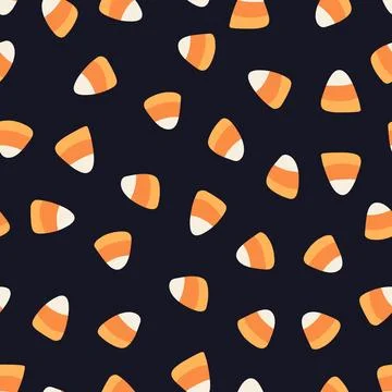 Halloween Colorful Candy Corn Pattern Illustrazione stock