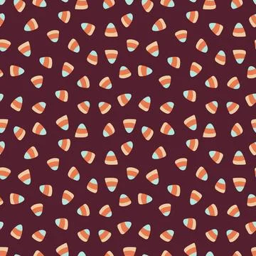 Halloween Colorful Candy Corn Pattern Stock Illustration