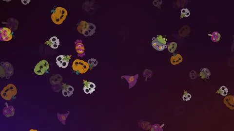 Halloween colorful elements backgrounds Stock Illustration