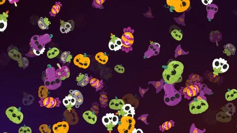 Halloween colorful elements backgrounds 스톡 일러스트