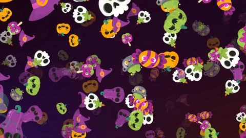 Halloween colorful elements backgrounds 스톡 일러스트
