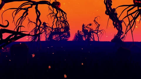 Halloween Colorful Loop Stock Footage 141067152