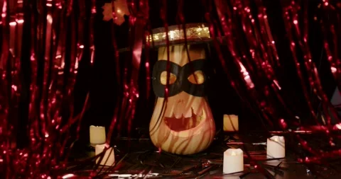Halloween comic character Horror Zorror Stock Footage 287572931