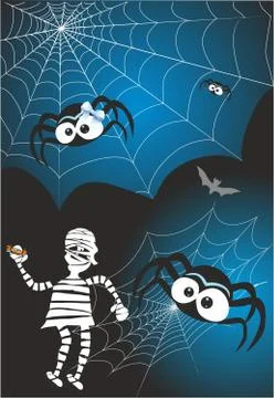 Halloween composition Stock Illustration