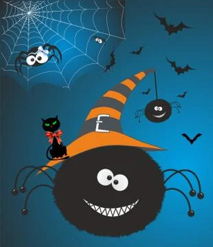 Halloween composition Illustrazione stock