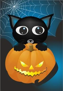 Halloween composition Stock Illustration