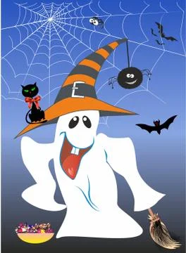 Halloween composition Stock Illustration