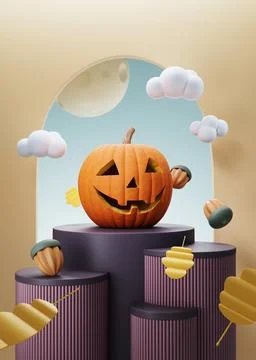 Halloween composition light Stock Photos