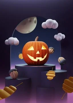 Halloween composition Stock Photos