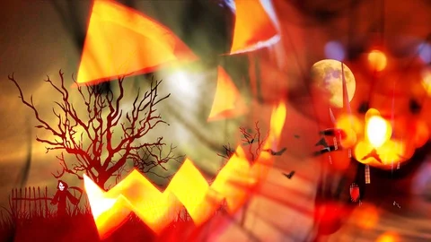 Halloween concept background Stock Footage 95624657