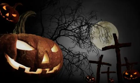 Halloween concept collage Stock Photos