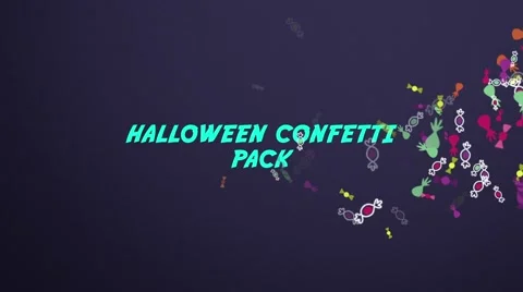 Halloween Confetti Pack  After Effects	Stock