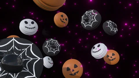 Halloween Cookie Background Stock Footage 317902945