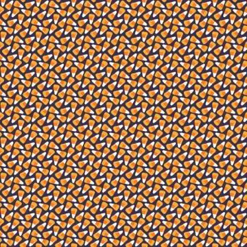 Halloween corn candy seamless pattern Stock Illustration