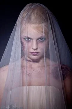 Halloween: corpse bride Stock Photos