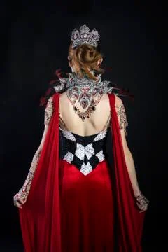 Halloween costume of a queen. Foto stock