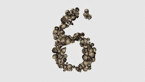 Halloween countdown Video stock 220565743