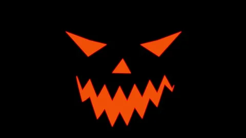 Halloween Countdown Intro 3D 4k Video Stock Footage 252519235