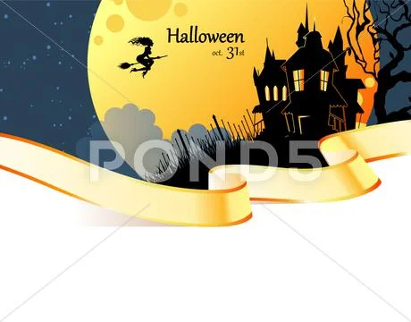 Halloween dark back Stock Illustration