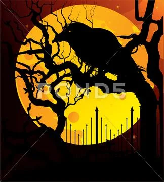 Halloween dark back Stock Illustration