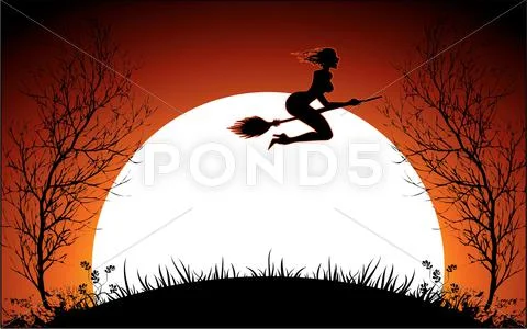 Halloween dark back Stock Illustration