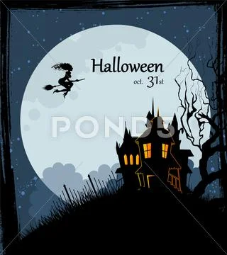Halloween dark back Stock Illustration