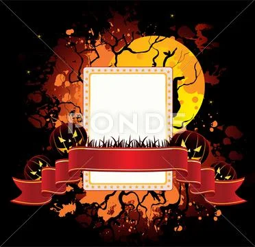 Halloween dark back Stock Illustration