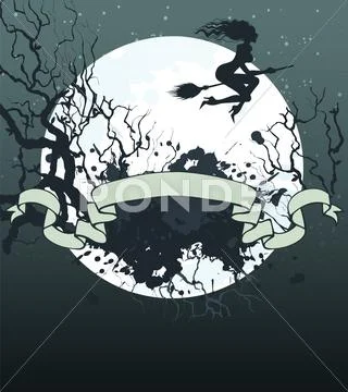 Halloween dark back Stock Illustration