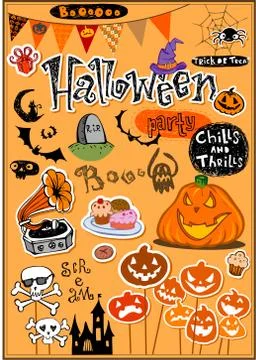 Halloween decor Stock Illustration