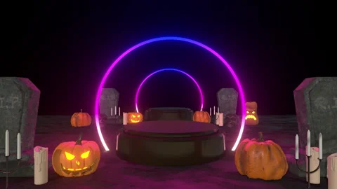 Halloween Decorate Background Stock Footage 287079402