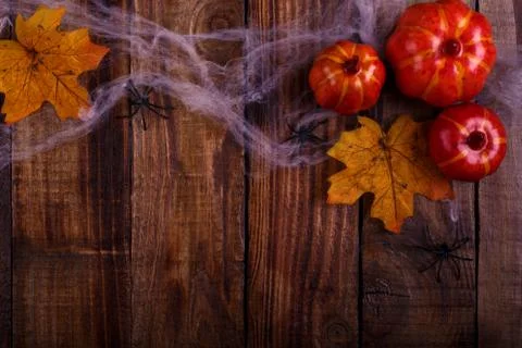 Halloween decorations background Stock Photos