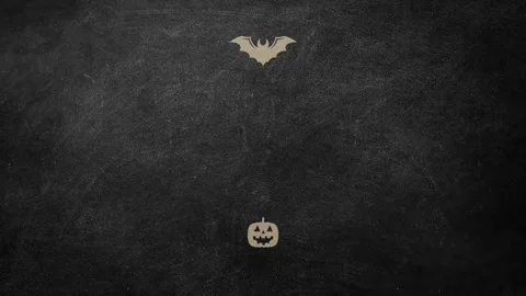 Halloween decorations on dark background. Stock Footage 318171409