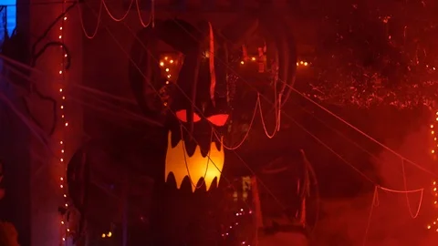 Halloween decorations, monster Video stock 98223880