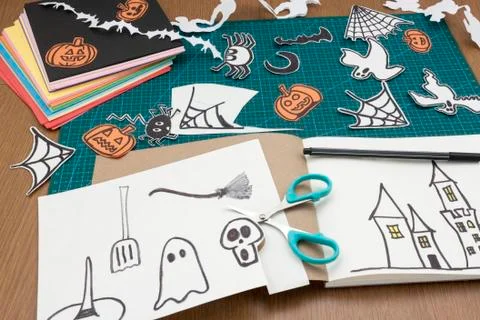 Halloween decorations Stock Photos