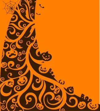 Halloween decorative background Stock Illustration
