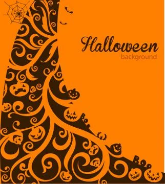 Halloween decorative background Stock Illustration
