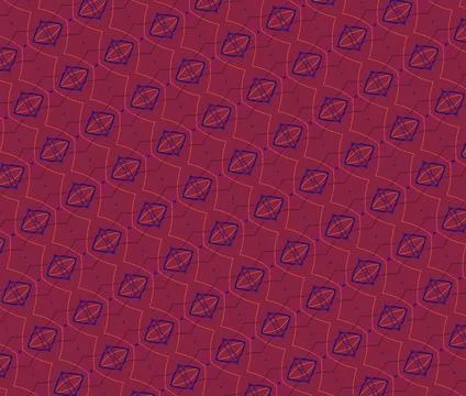 Halloween demonic reign contour linear texture backdrop featuring hellfire red, Stock Illustration