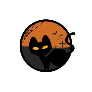 Halloween design elements, labels, banners, signs Illustrazione stock