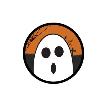 Halloween design elements, labels, banners, signs Illustrazione stock