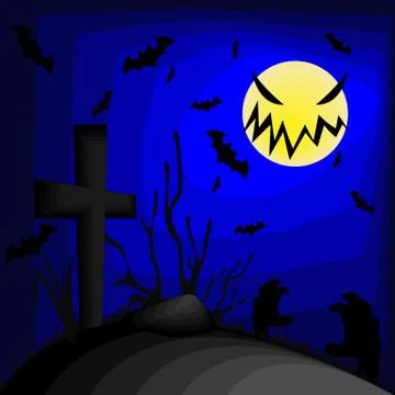 Halloween desktop backgrounds Stock Illustration