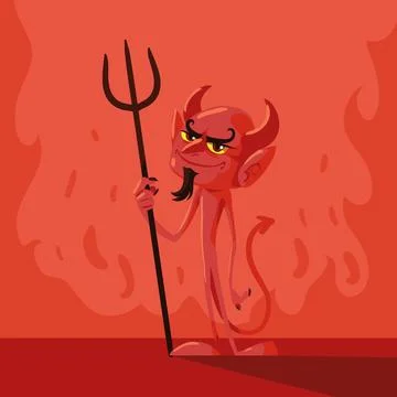 Halloween devil character Stock Illustration
