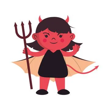 Halloween devil character Stock Illustration