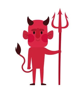 Halloween devil design Illustrazione stock