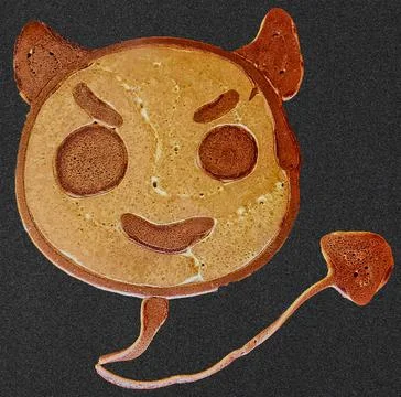 Halloween Devil Pancake Foto stock