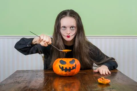 Halloween dinner Stock Photos