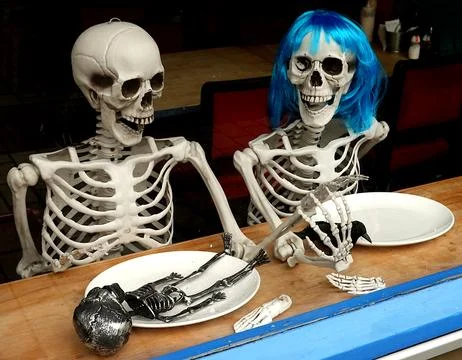 Halloween Dinner For Two Stock Photos
