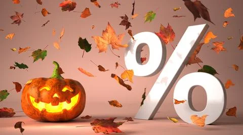 Halloween Discount Stock Illustration