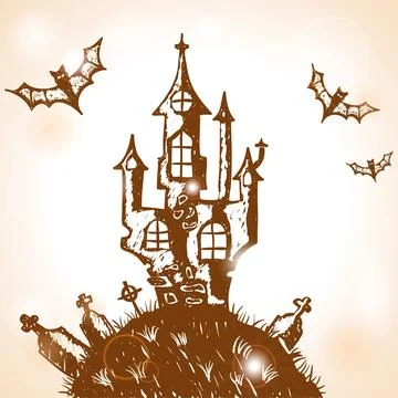 Halloween doodle Stock-Illustration