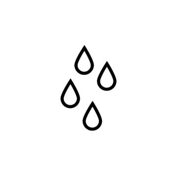 Halloween Drops line vector icon Stock Illustration