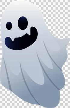 Halloween element illustration with ghost. Stock Illustration